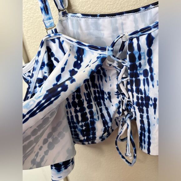 NWT Women’s Plus Size Ruffle Swim Bikini Top Size 16W #267 - Picture 7 of 13